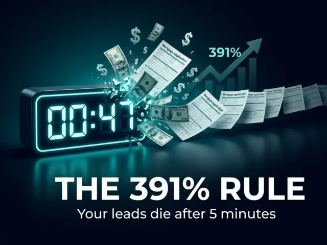 The 391% Rule: What Happens to Your Mortgage Leads After 5 Minutes (And Why Nobody Is Talking About It)